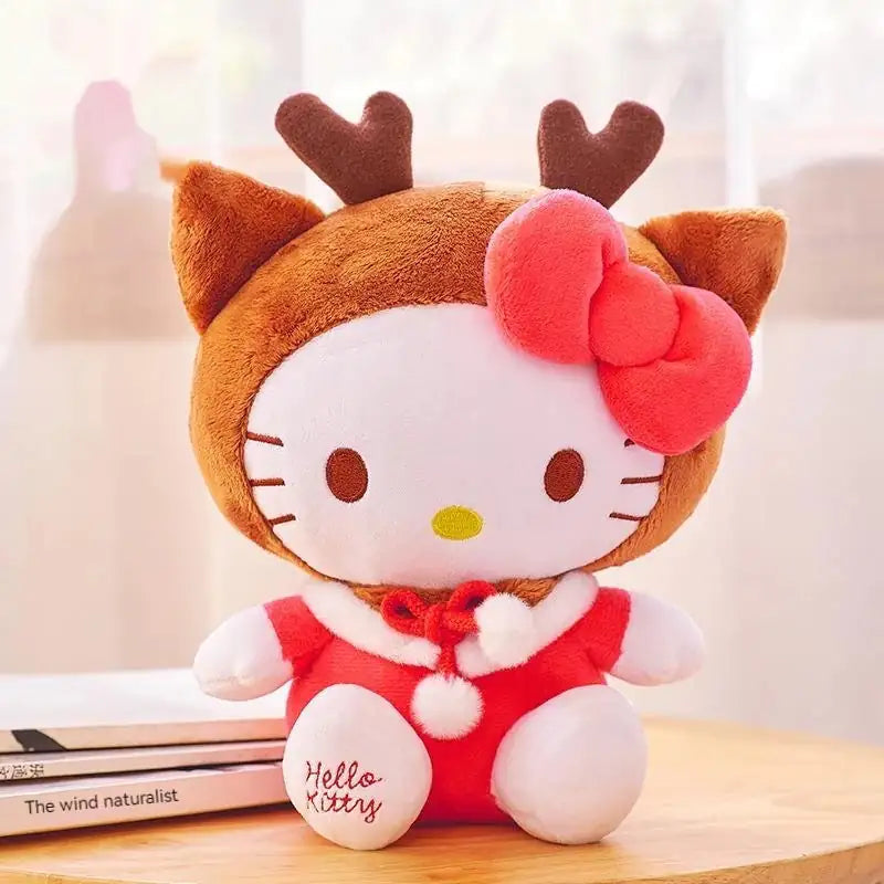 Adorable Hello Kitty Christmas Santa Reindeer Plushies