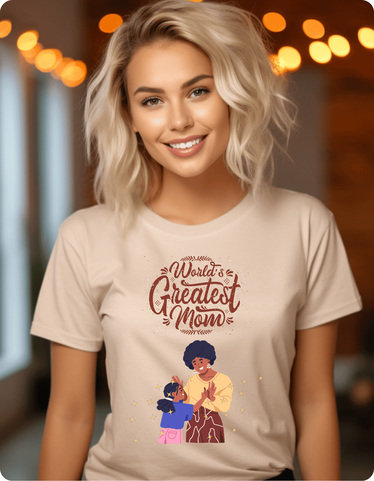 Mom and Daughter Unisex Tee - World's Greatest Mom Design