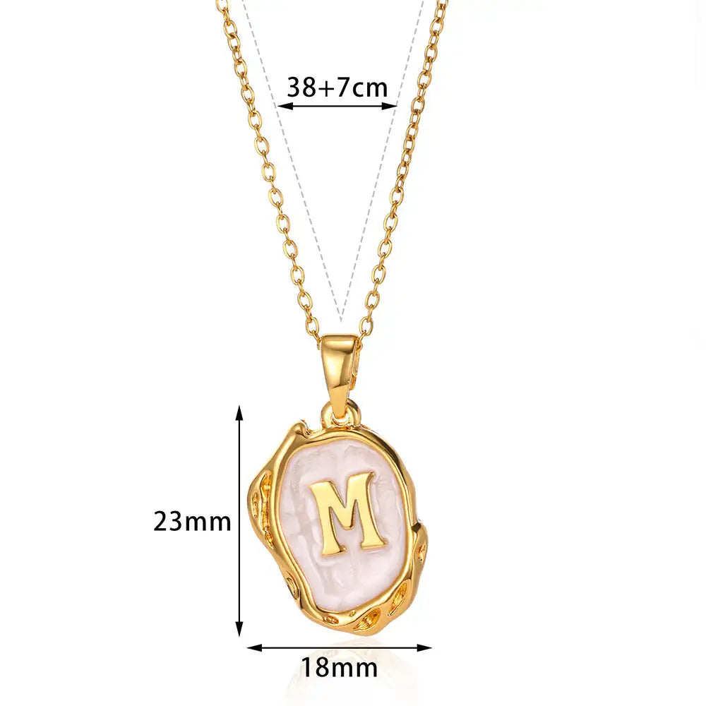 Vibrant Colors (A-Z) Letters Dimensional Necklace