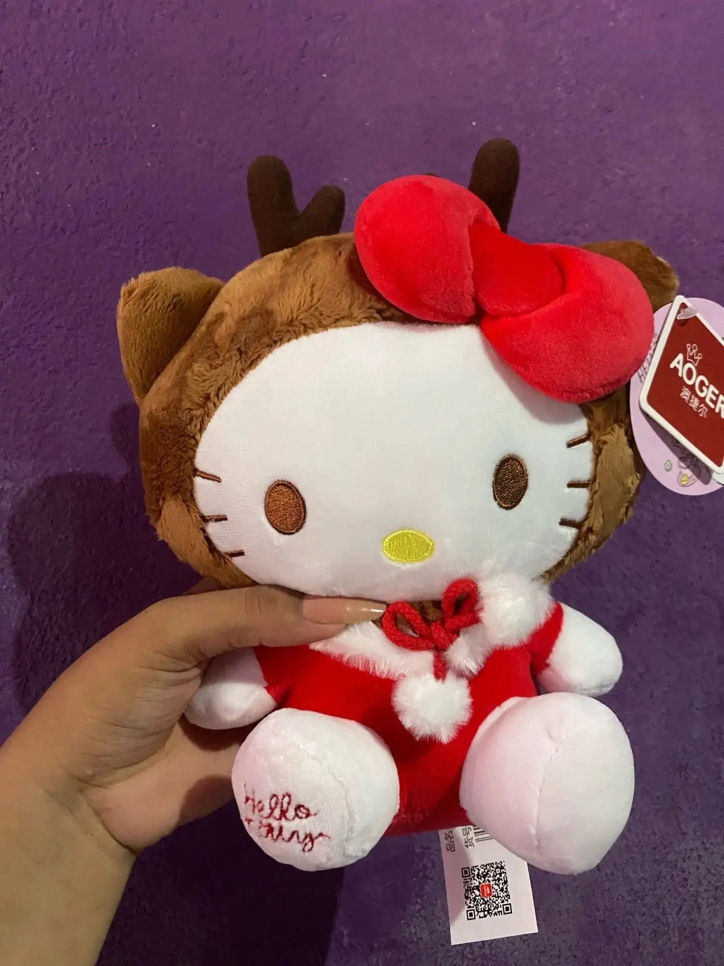 Adorable Hello Kitty Christmas Santa Reindeer Plushies