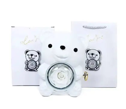 Everlasting Rose & Teddy Bear Gift Set