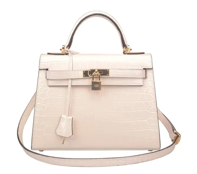 The Los Angeles Genuine Cow Leather Crocodile Bag