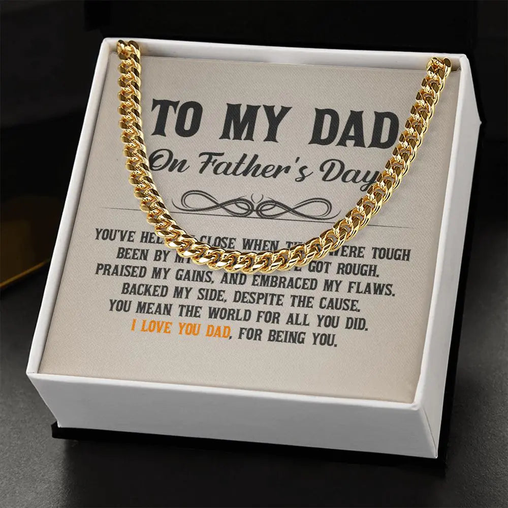Bold Cuban Necklace for Dads