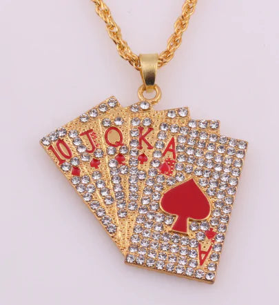 Unique Playing Cards Pendants Necklaces