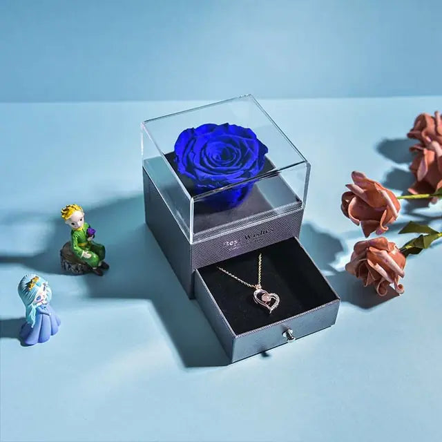 Forever Rose Love Necklace Set