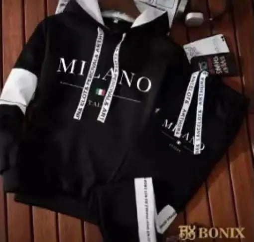 Men's Hooded Casual Trousers Sweater Suit Set