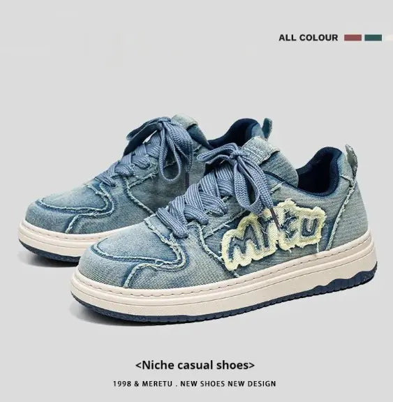 Easywear Thick-Soled Denim Canvas Shoess