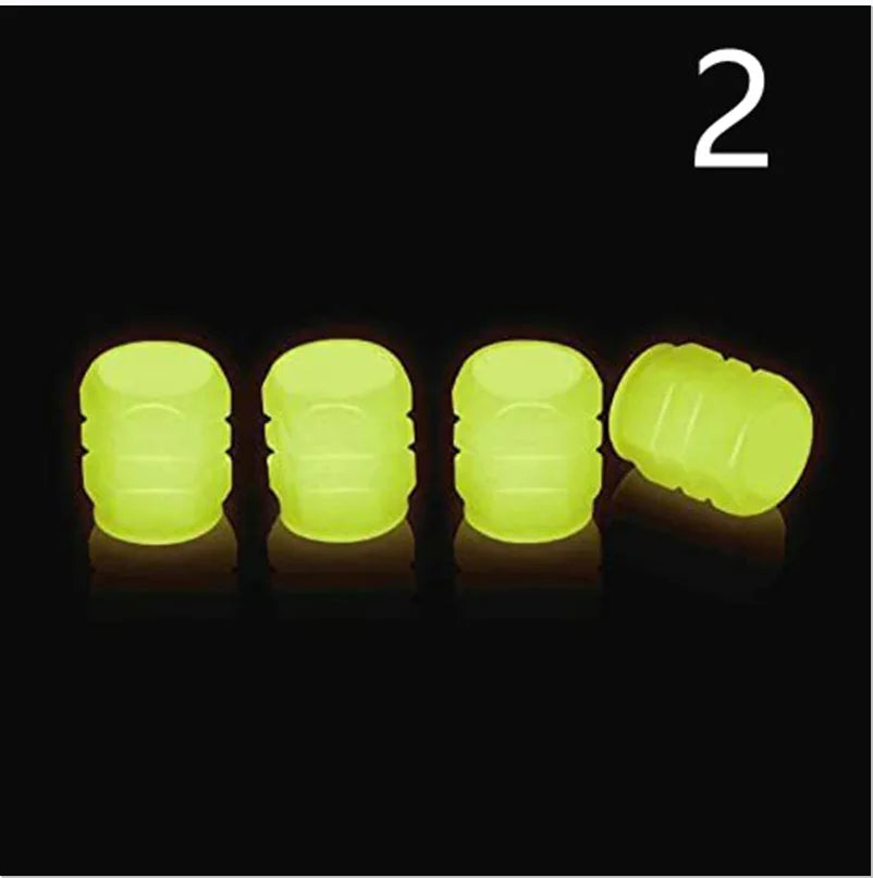 LED Glowing Tire Valve Caps – Light Up Your Ride in Style