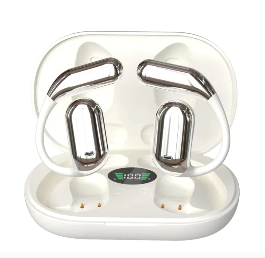 High-Quality Ear-Mounted Bluetooth Headset with LED Display