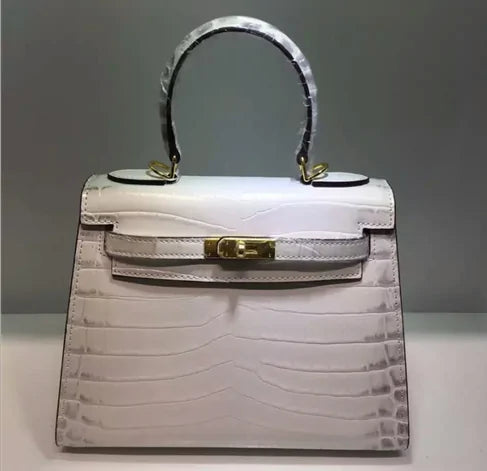 The Los Angeles Genuine Cow Leather Crocodile Bag