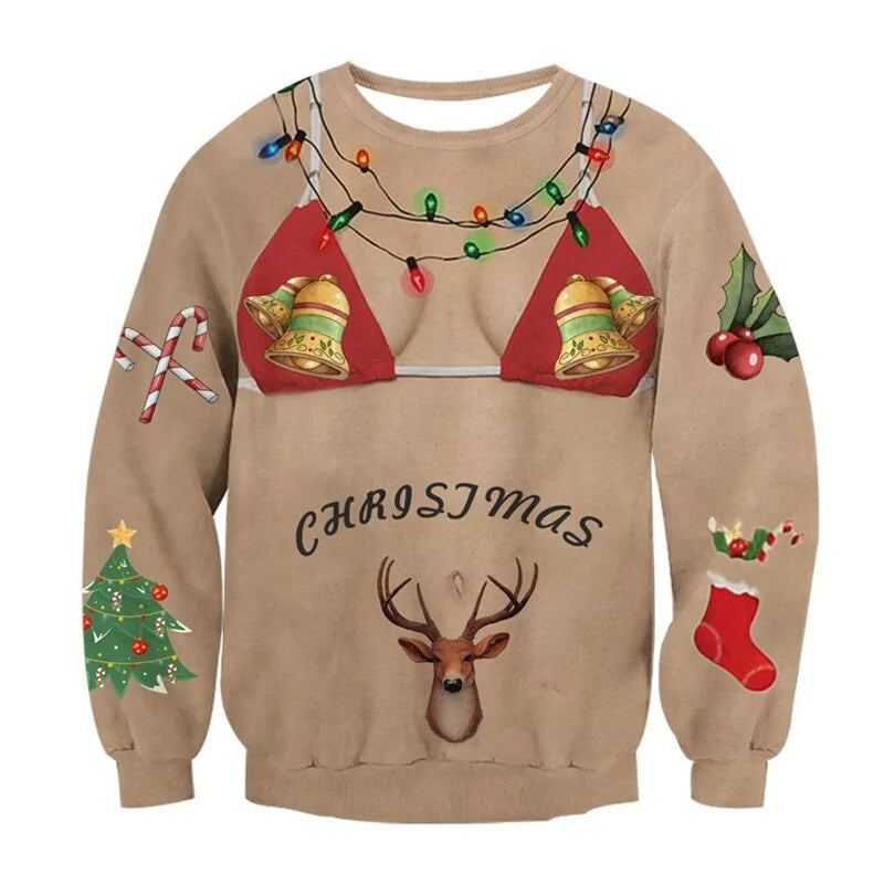 Christmas Festive Sweaters Unisex Men Women