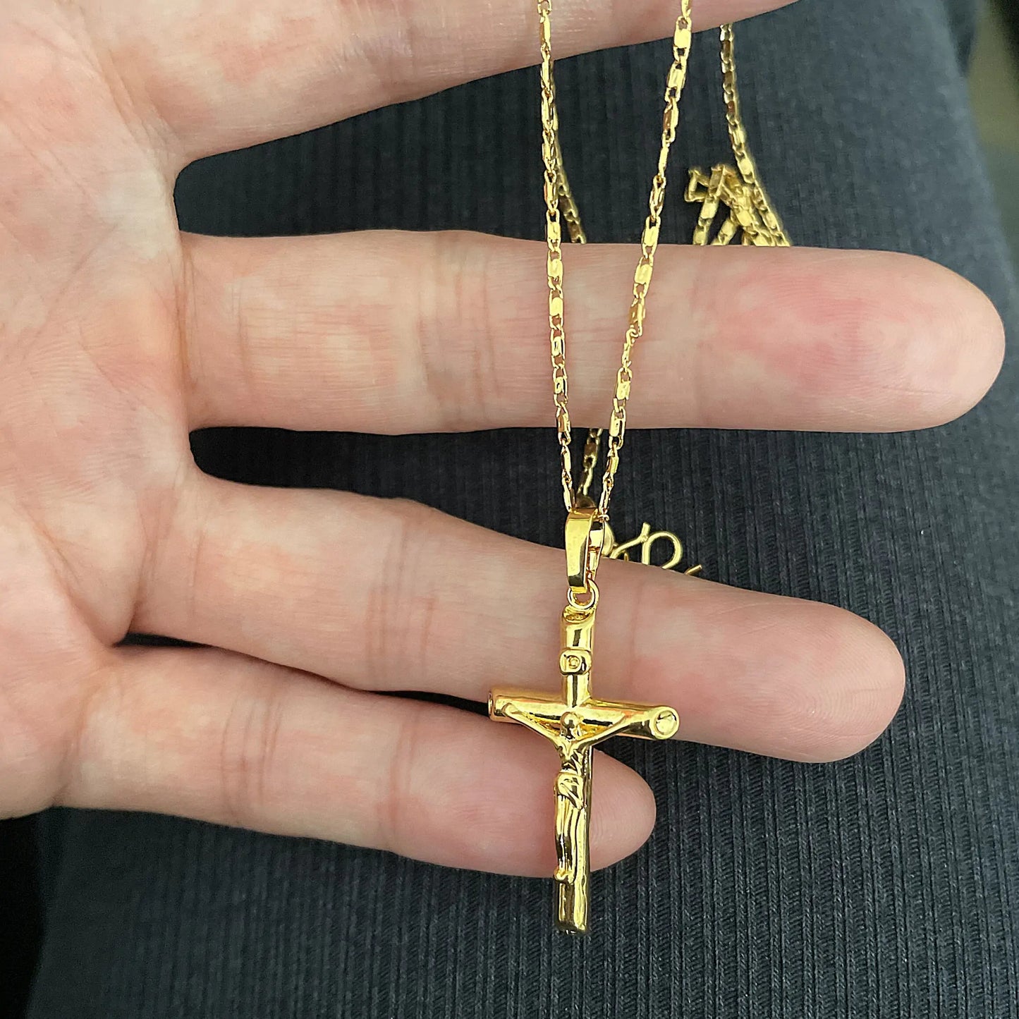 Exquisite Gold Plated Cross Necklace