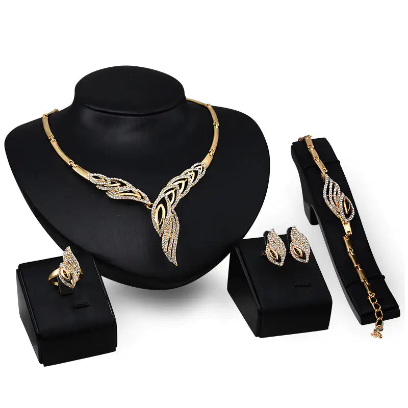 Gold Indian Bridal Jewelry Sets - Mix Style Gold Indian Bridal Jewelry Sets