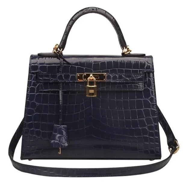 The Los Angeles Genuine Cow Leather Crocodile Bag
