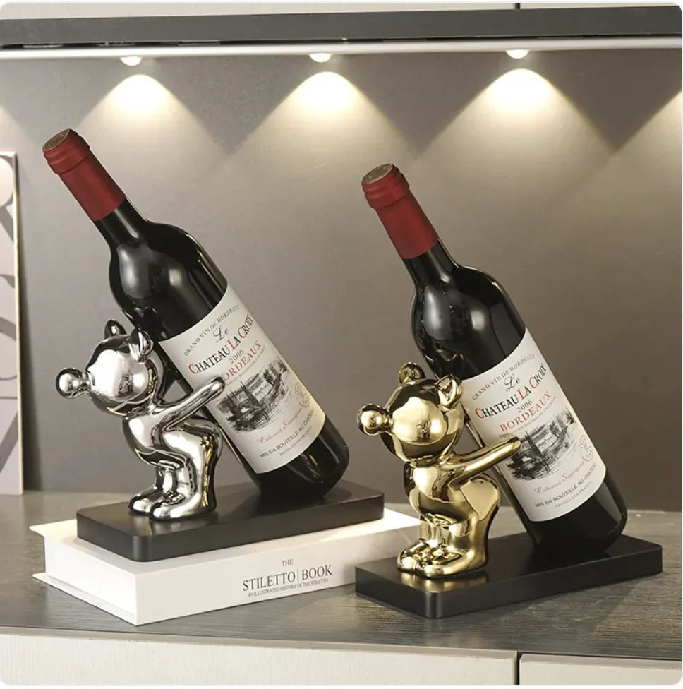 Unique Charm Bear Wine Holder