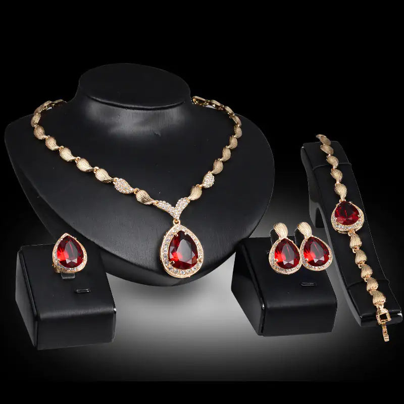 Gold Indian Bridal Jewelry Sets - Mix Style Gold Indian Bridal Jewelry Sets