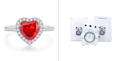 Everlasting Rose & Teddy Bear Gift Set