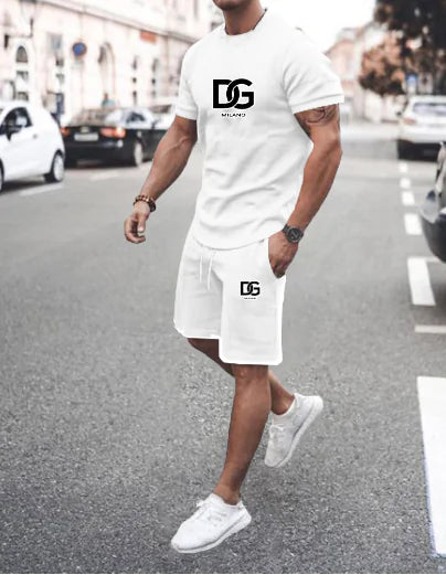 Men's Summer Set - Short Sleeve T-Shirt and Shorts