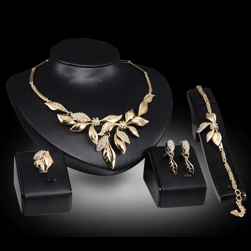 Gold Indian Bridal Jewelry Sets - Mix Style Gold Indian Bridal Jewelry Sets