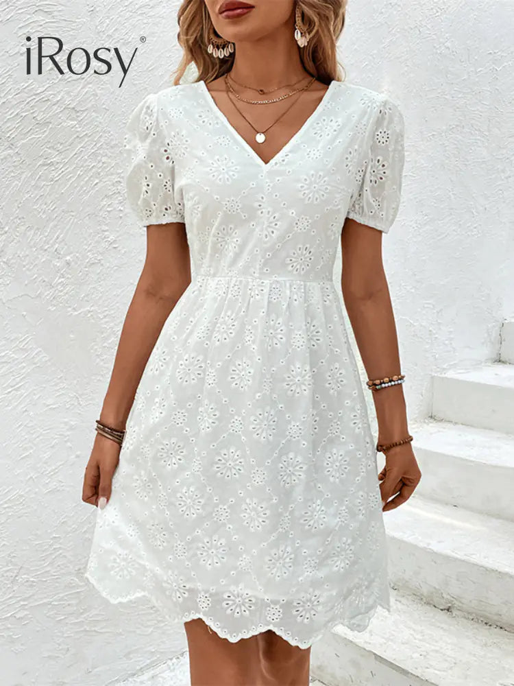 Sophisticated Summer White Dress