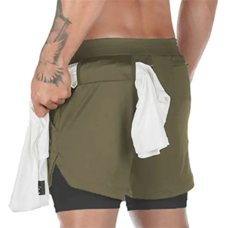 CamoRunner Dual-Layer Shorts