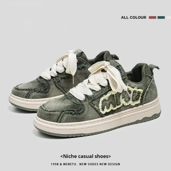 Easywear Thick-Soled Denim Canvas Shoess