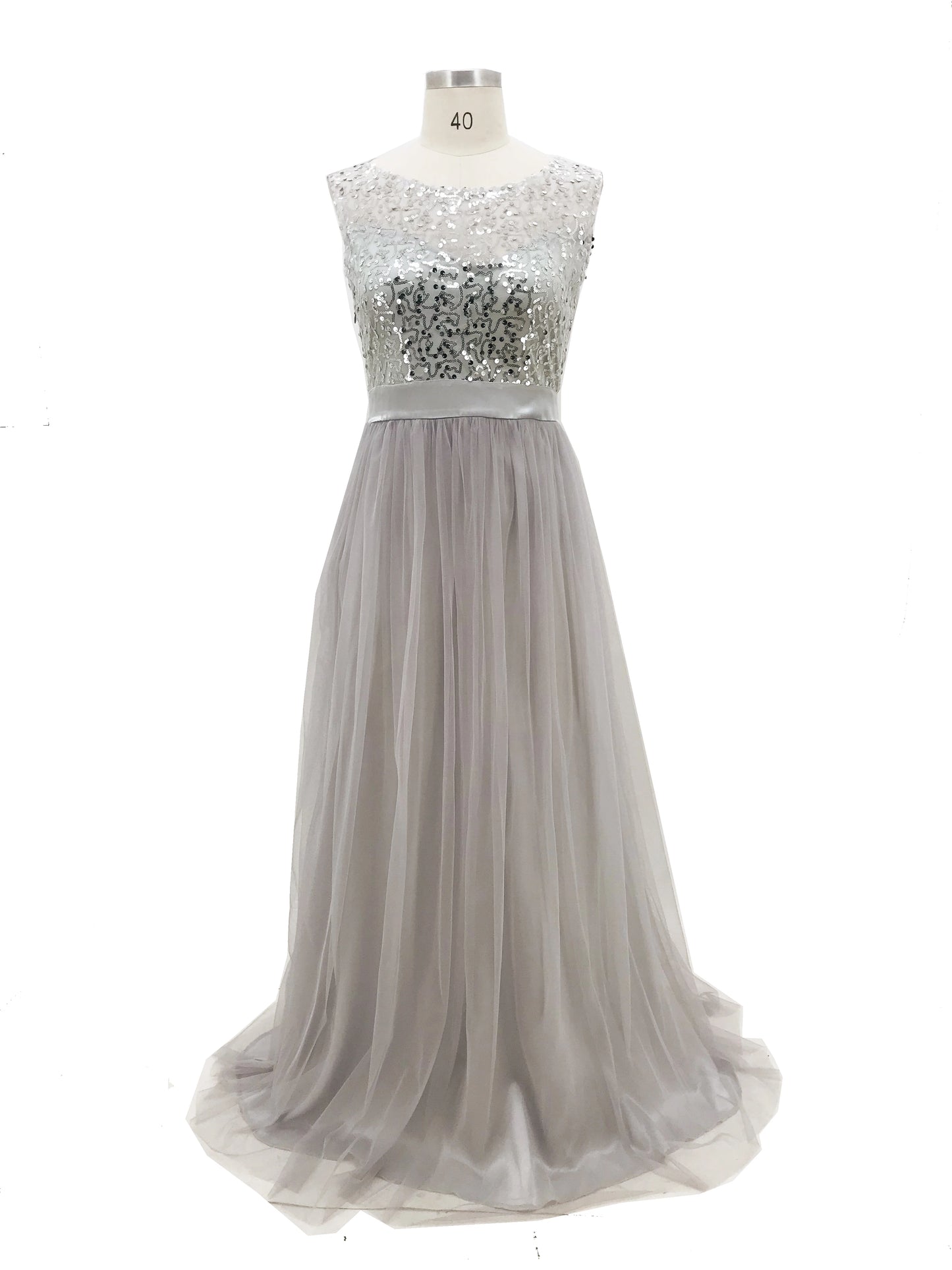 New Spring/Summer Women's Sequin Dress with Mesh Sleeves