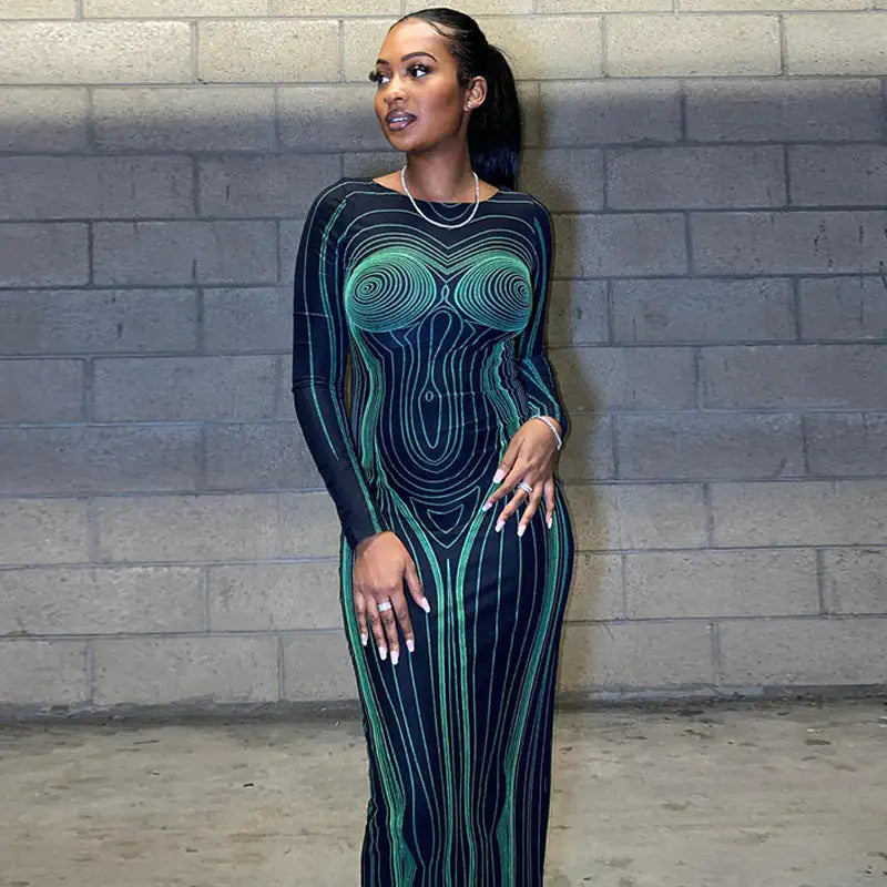 Artistic Flair Maxi Dress