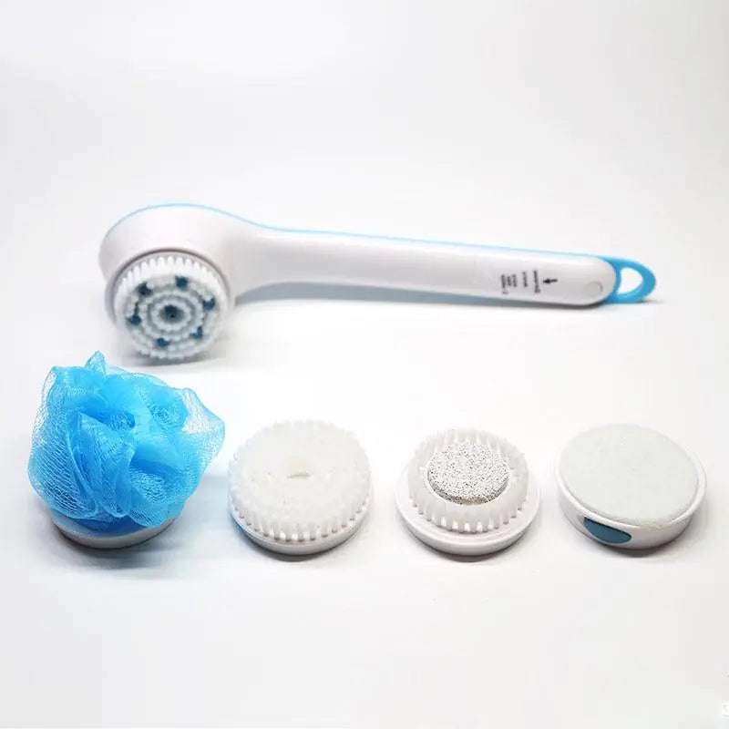 Spa Spin Body Bath Brush Massager with 5 Attachments