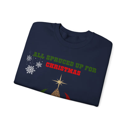 All Spruced Up – Funny Christmas Tree Sweatshirt