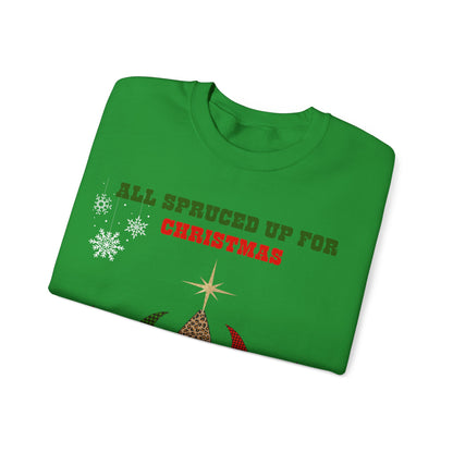 All Spruced Up – Funny Christmas Tree Sweatshirt