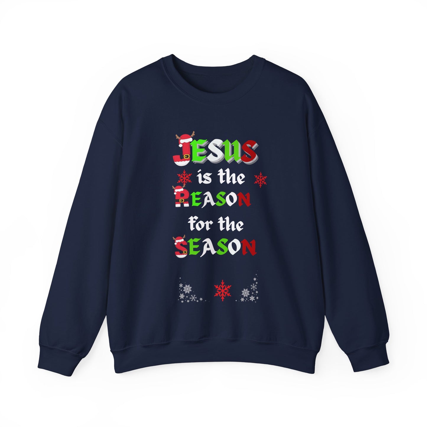 Jesus Is the Reason – Faith-Filled Christmas Sweatshirt