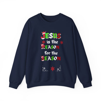 Jesus Is the Reason – Faith-Filled Christmas Sweatshirt