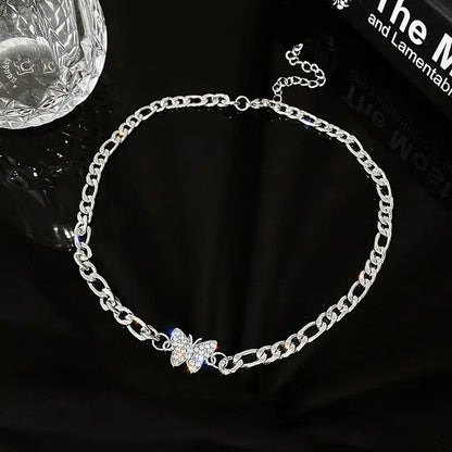 Layered Crystal Pearl Pendant Necklace