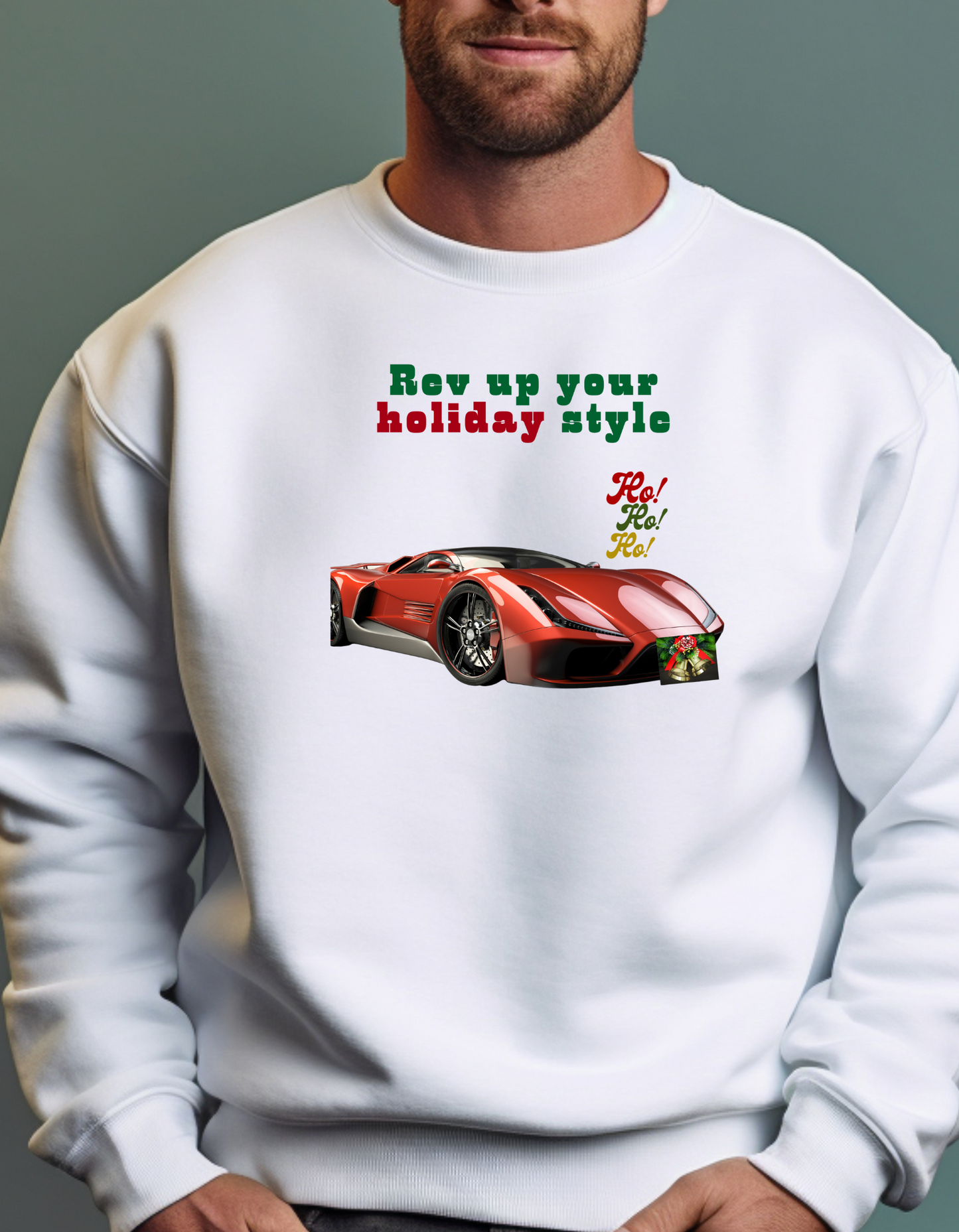 🚗🎄Fast & Festive – European Luxury Car Christmas Sweatshirt🚗🎄