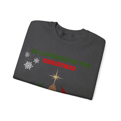 All Spruced Up – Funny Christmas Tree Sweatshirt