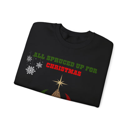 All Spruced Up – Funny Christmas Tree Sweatshirt