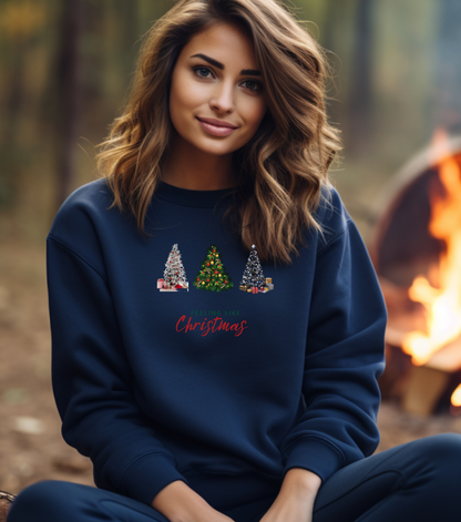🎄 Feeling Like Christmas – Festive Tree Decorating Sweatshirt