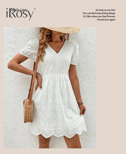Sophisticated Summer White Dress