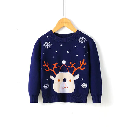 Snowflake Fawn Holiday Sweater