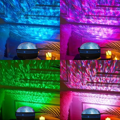 Aqua Glow LED Water Pattern Starry Sky Light
