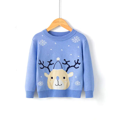 Snowflake Fawn Holiday Sweater