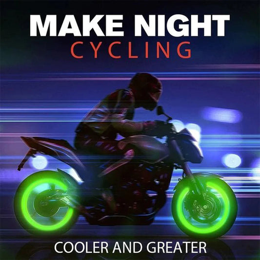 LED Glowing Tire Valve Caps – Light Up Your Ride in Style