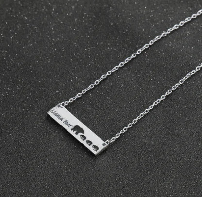 Mommy Bear Silver Keepsake