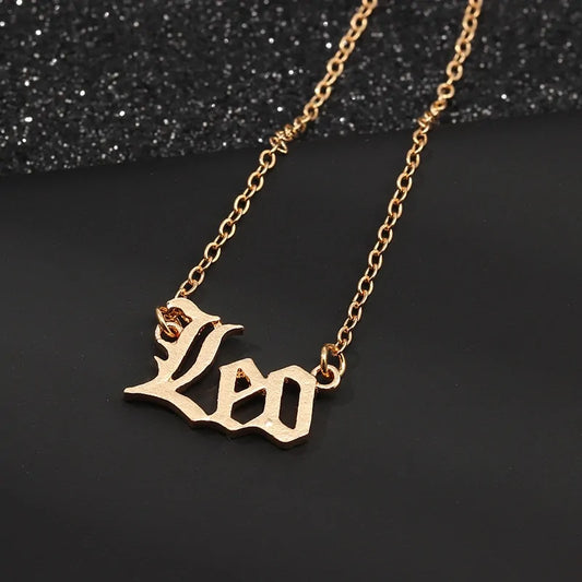 Old English Zodiac Elegance Necklace