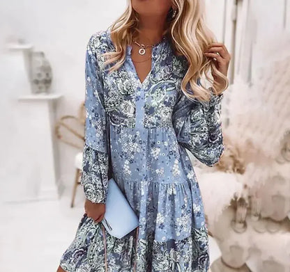 Flirty Flare Printed Dress
