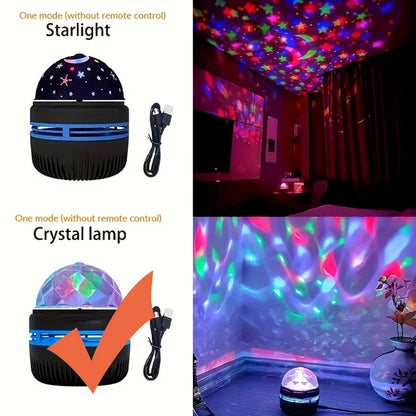 Aqua Glow LED Water Pattern Starry Sky Light