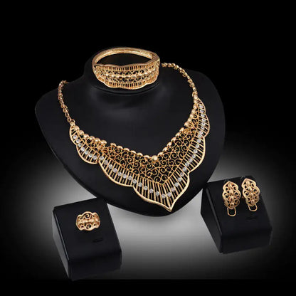 Gold Indian Bridal Jewelry Sets - Mix Style Gold Indian Bridal Jewelry Sets