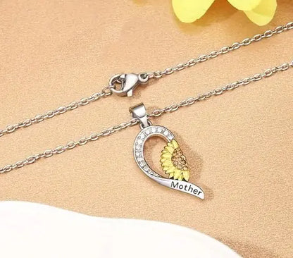 Radiant Sunflower Charm Necklace