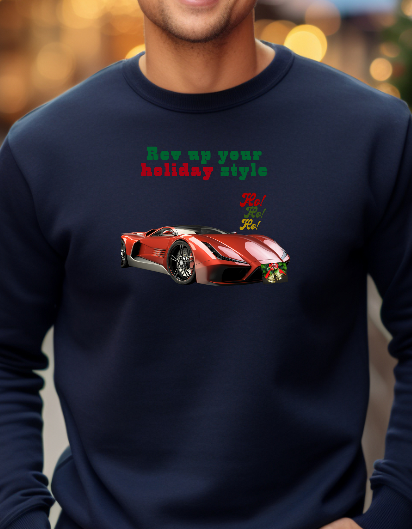 🚗🎄Fast & Festive – European Luxury Car Christmas Sweatshirt🚗🎄